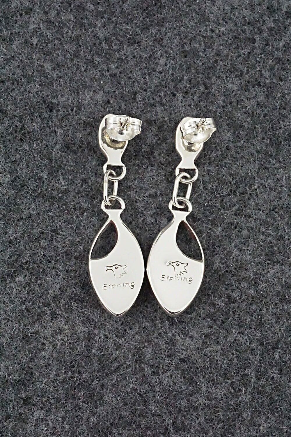 Multi-Stone & Sterling Silver Inlay Earrings - Faye Leekya