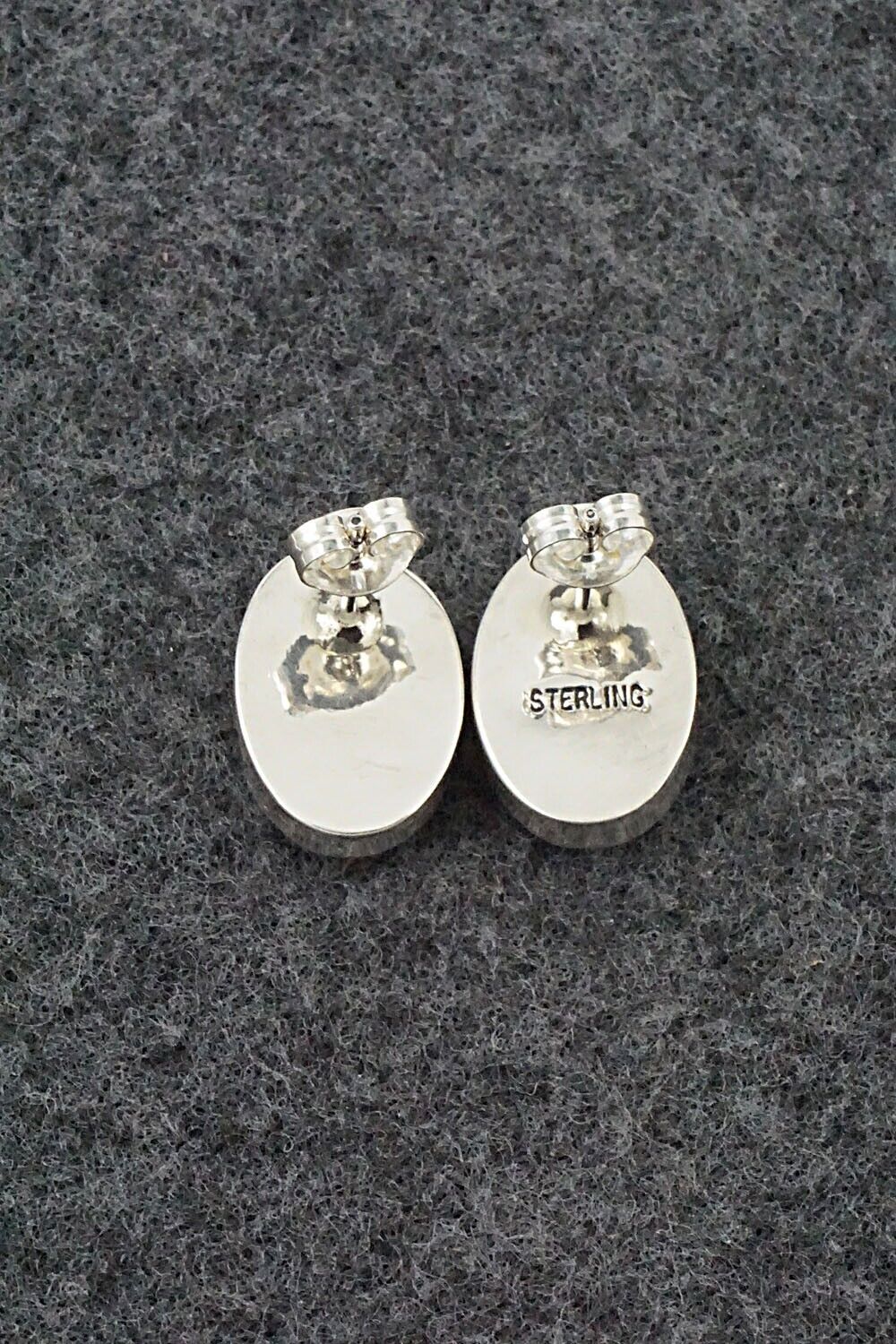 Turquoise & Sterling Silver Earrings - Marco Begaye