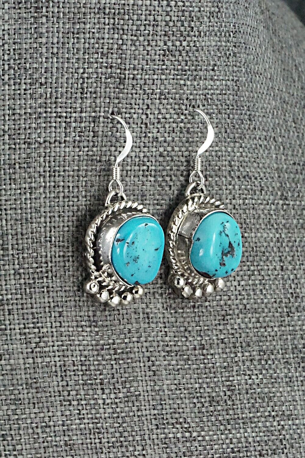 Turquoise & Sterling Silver Squash Blossom Set - Vernon Johnson