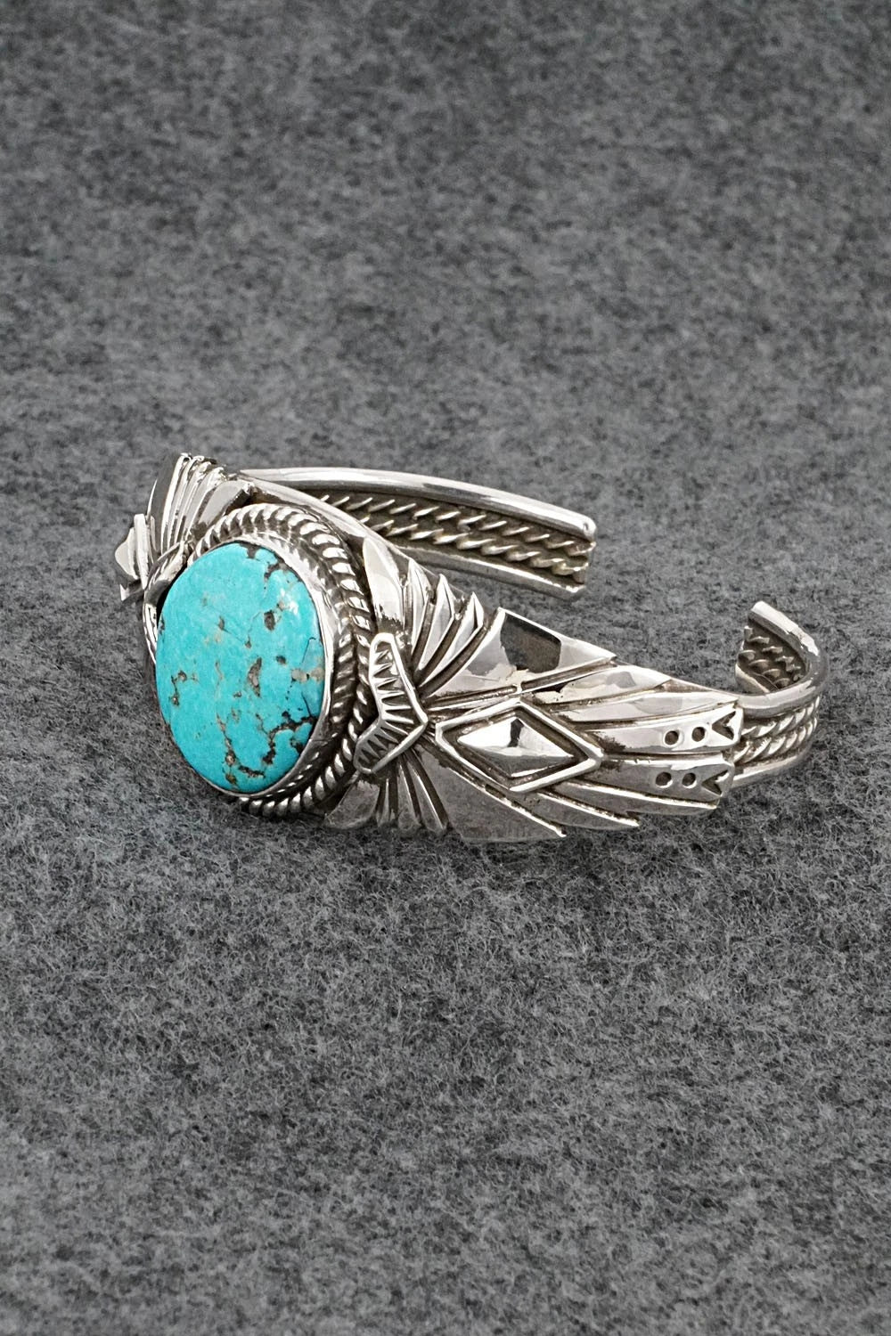Turquoise & Sterling Silver Bracelet - Emerson Delgarito