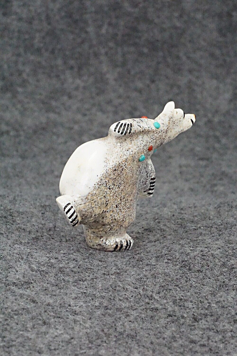 Dancing Bear Zuni Fetish Carving - Claudia Peina