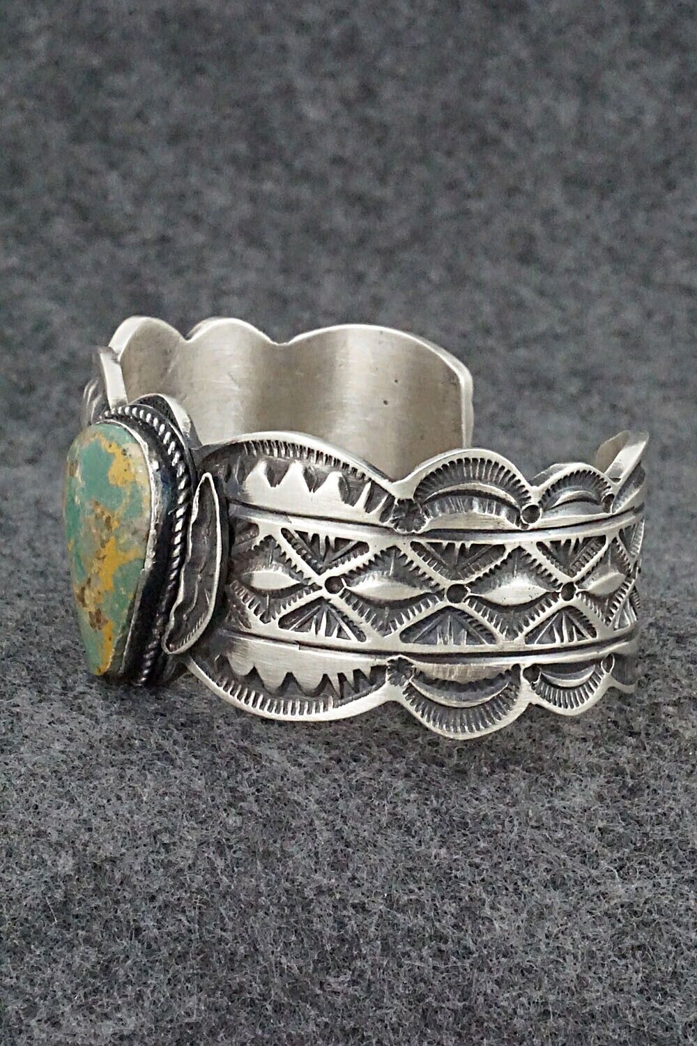 Turquoise & Sterling Silver Bracelet - Leonard Maloney