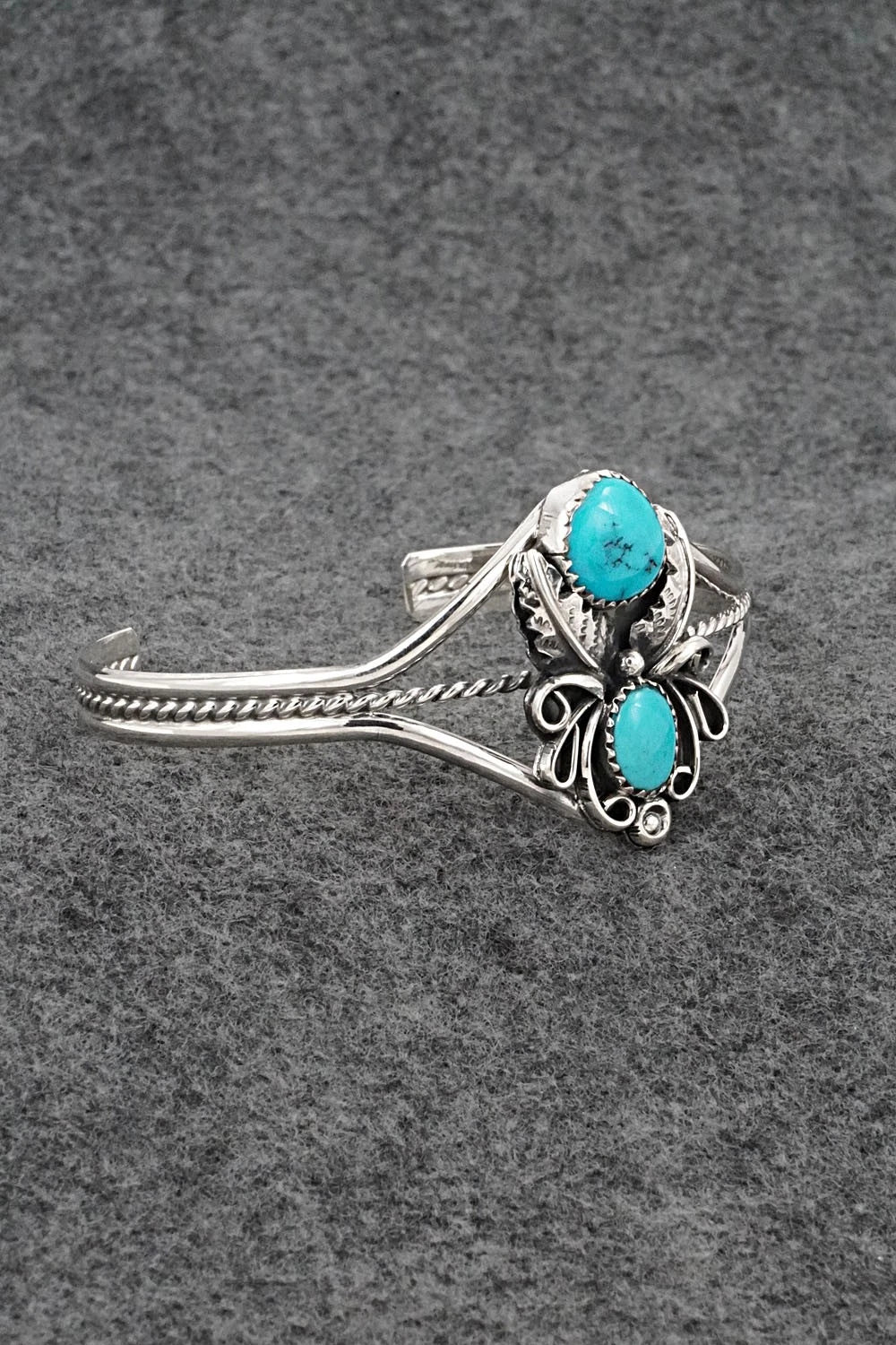 Turquoise & Sterling Silver Bracelet - Harry B. Yazzie