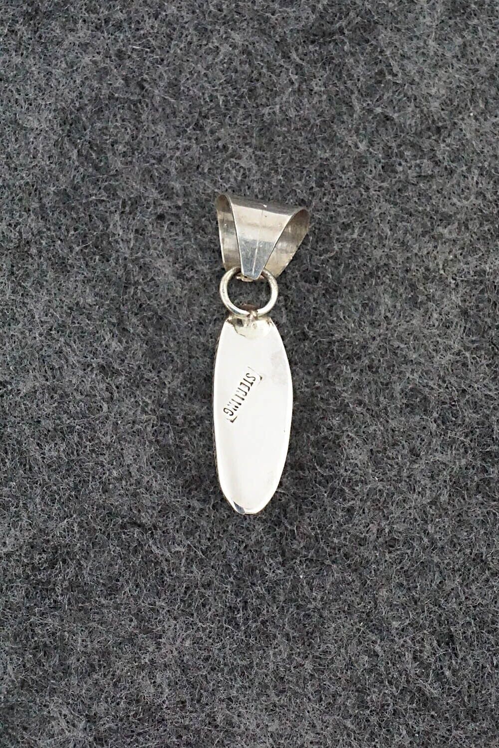 Turquoise & Sterling Silver Pendant - Ernest Hawthorne