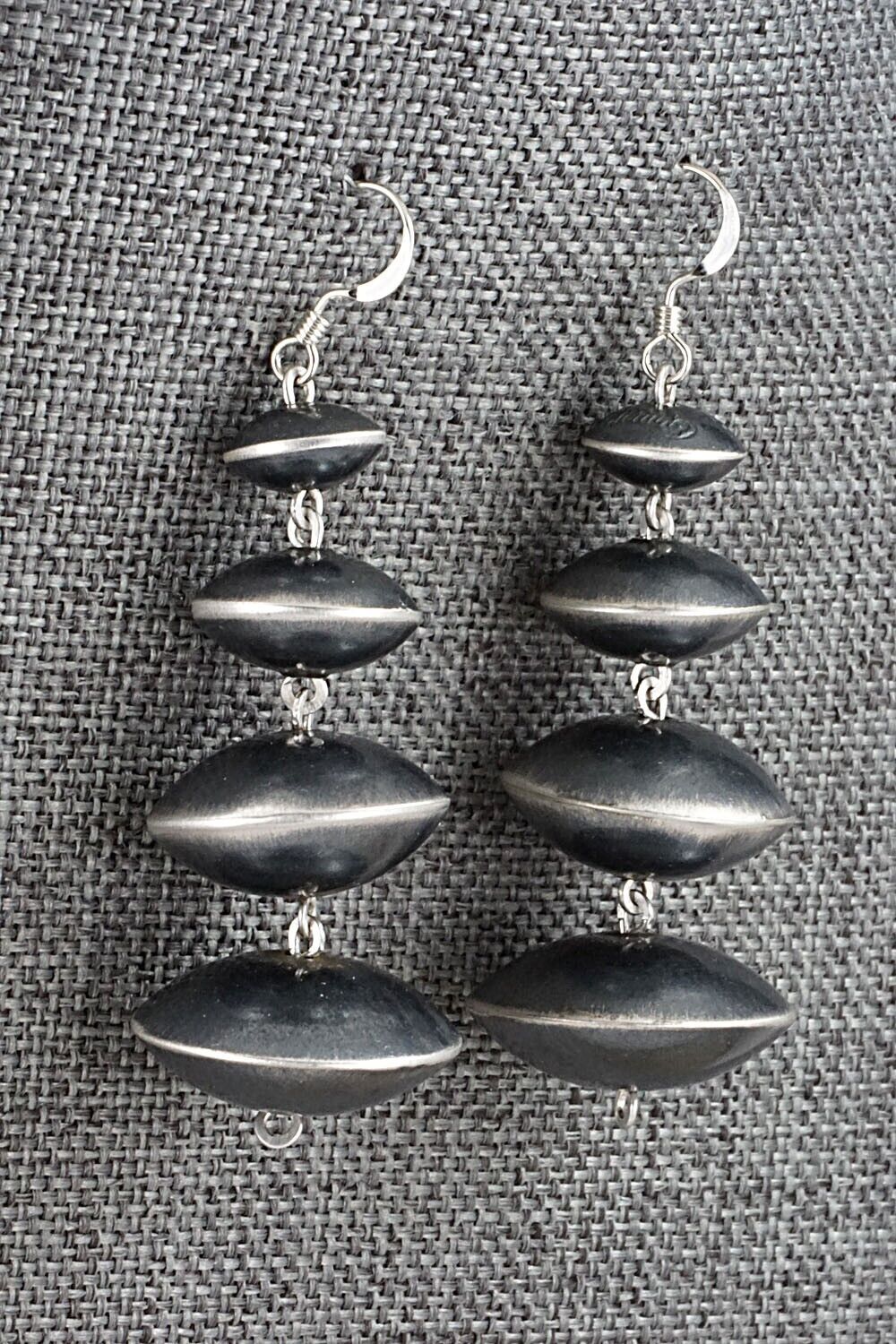 Sterling Silver Navajo Pearl Earrings - Preston Haley