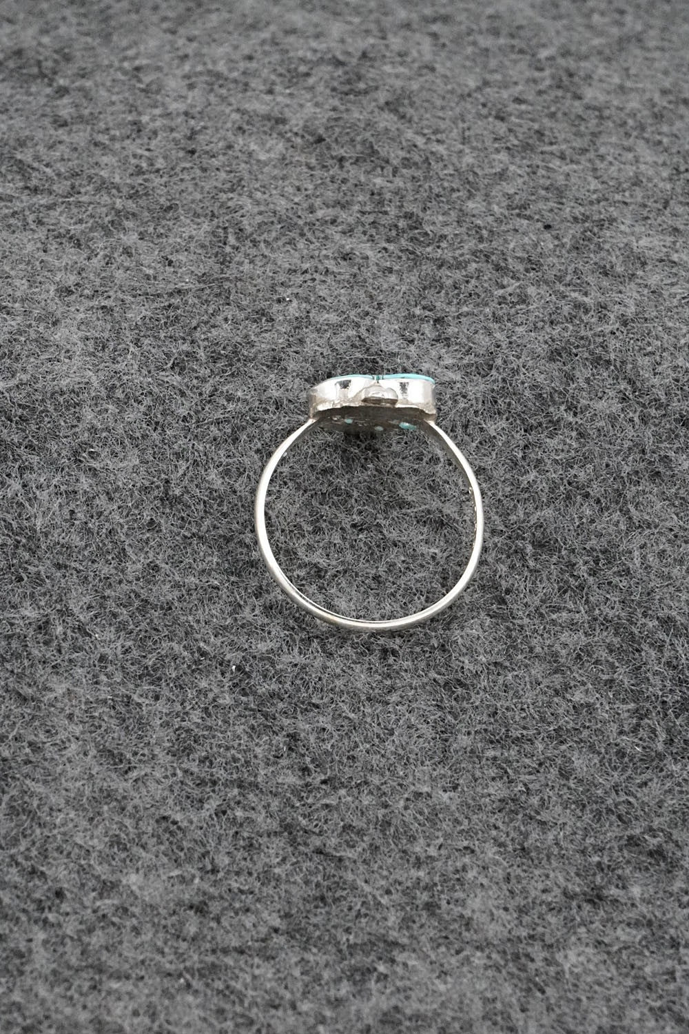 Turquoise & Sterling Silver Ring - Ola Eriacho - Size 7
