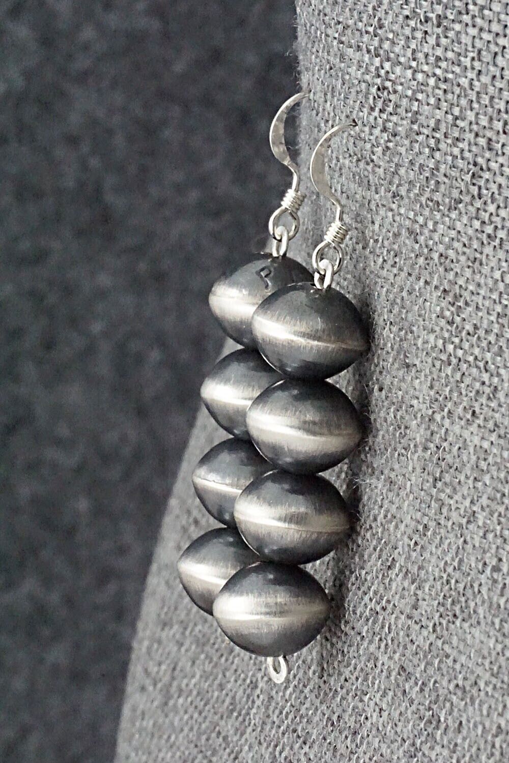 Sterling Silver Navajo Pearl Earrings - Preston Haley