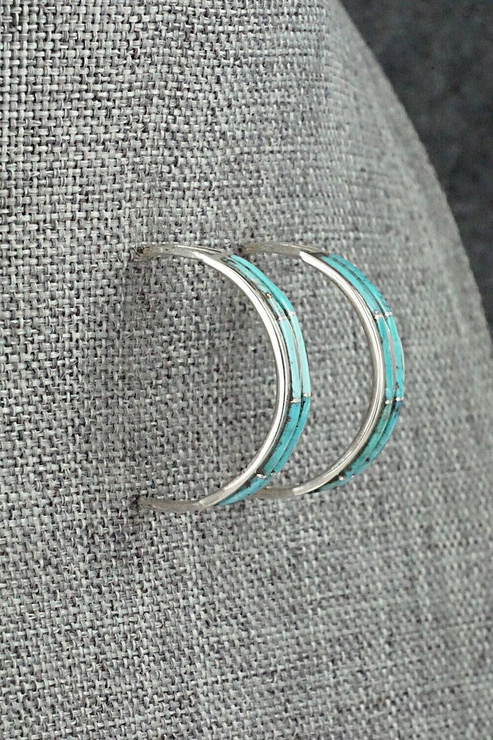 Turquoise & Sterling Silver Earrings - Andrew Enrico