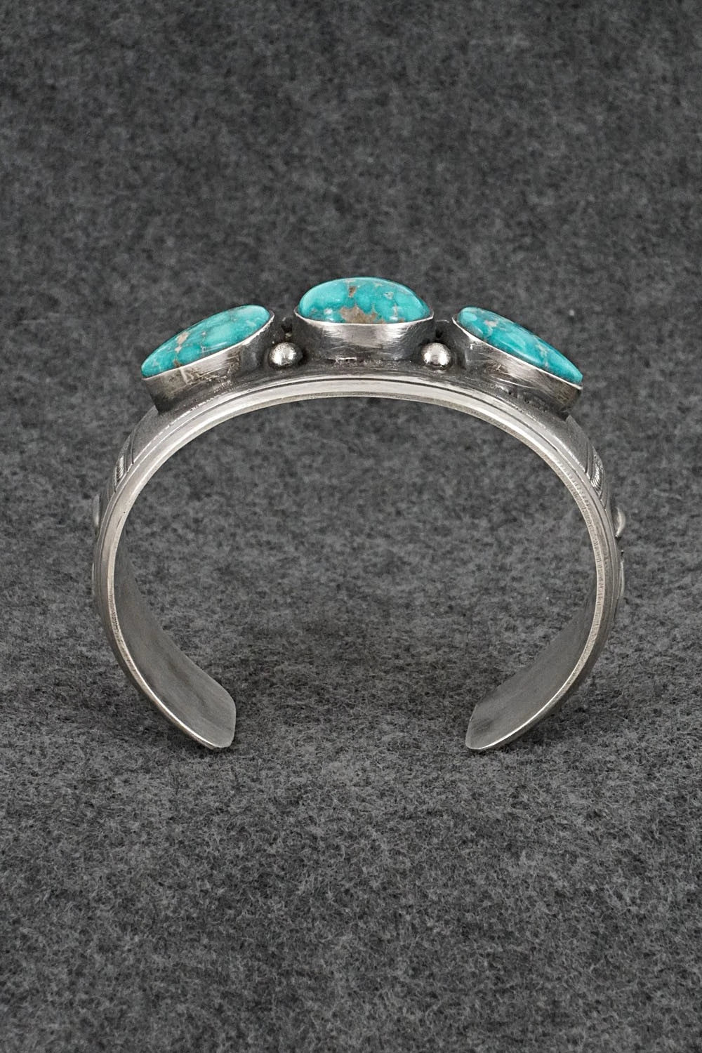 Turquoise & Sterling Silver Bracelet - Charlie John