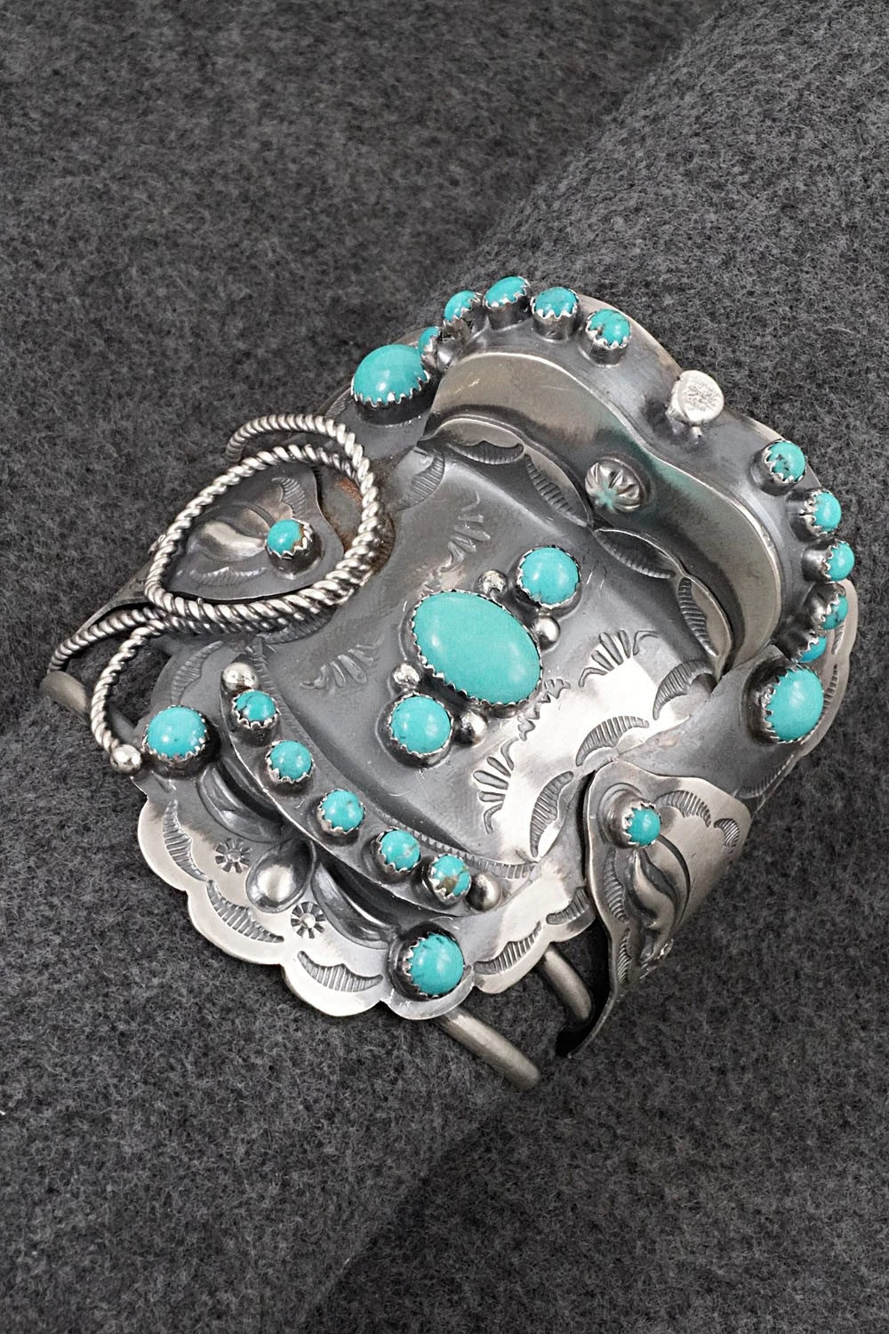 Turquoise & Sterling Silver Bracelet - Tim Yazzie