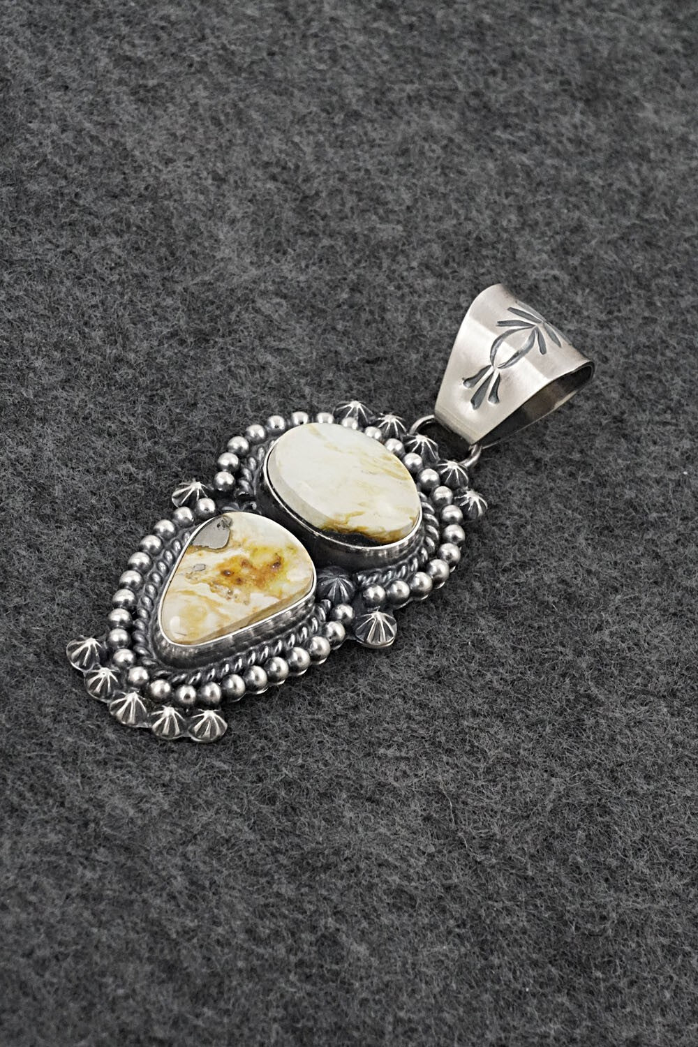 Variscite & Sterling Silver Pendant - Raymond Delgarito