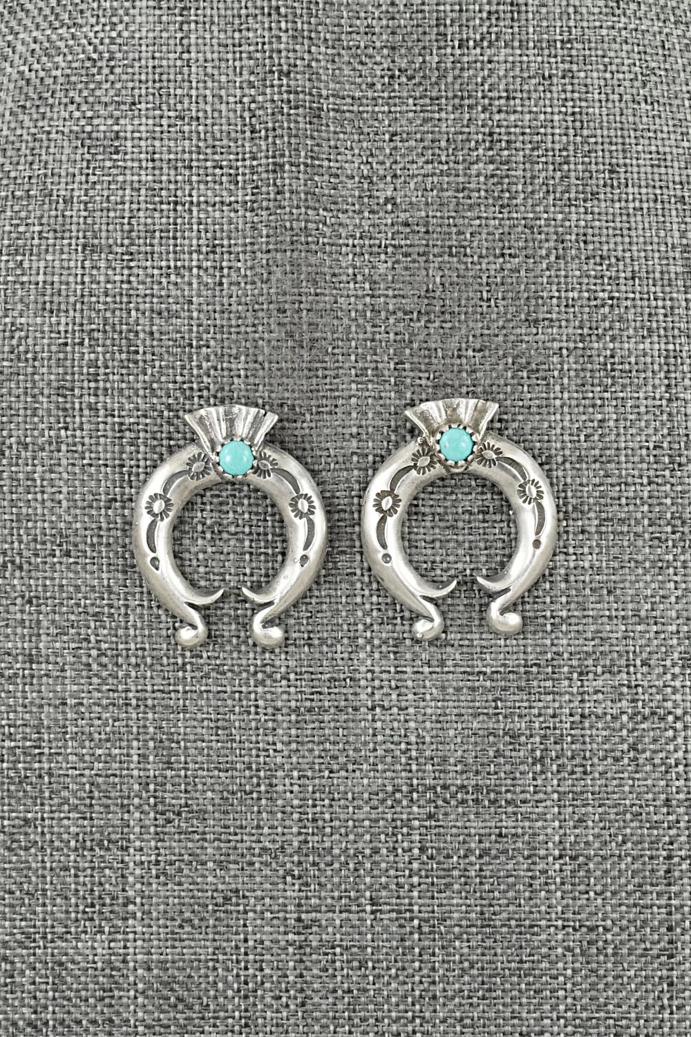 Turquoise & Sterling Silver Earrings - Adrienne Gordon