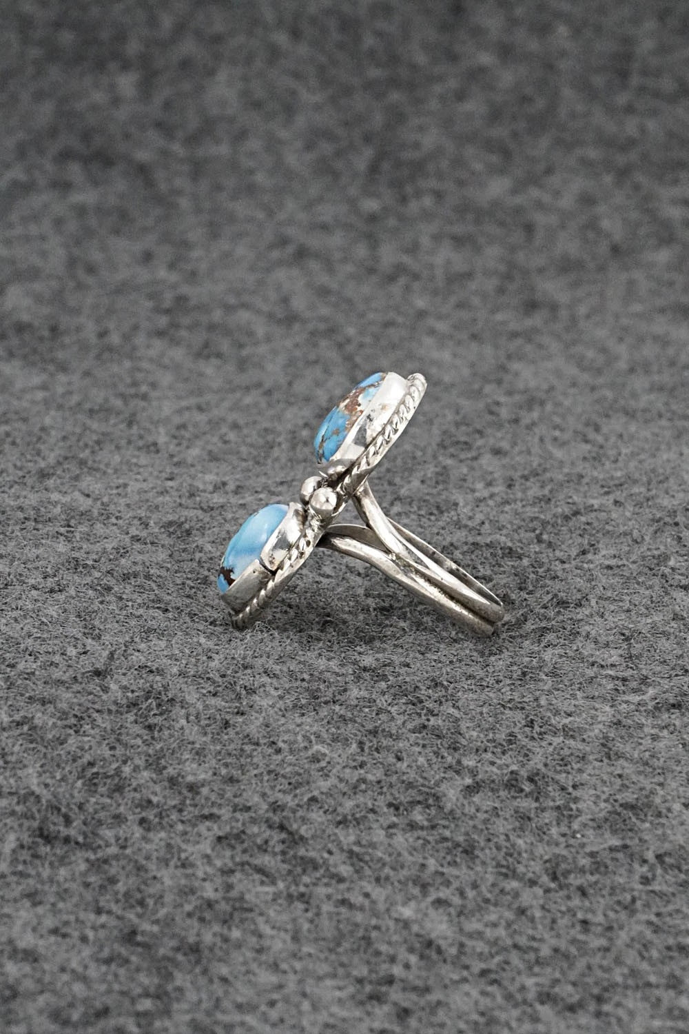 Turquoise & Sterling Silver Ring - Eugene Gruber - Size 5