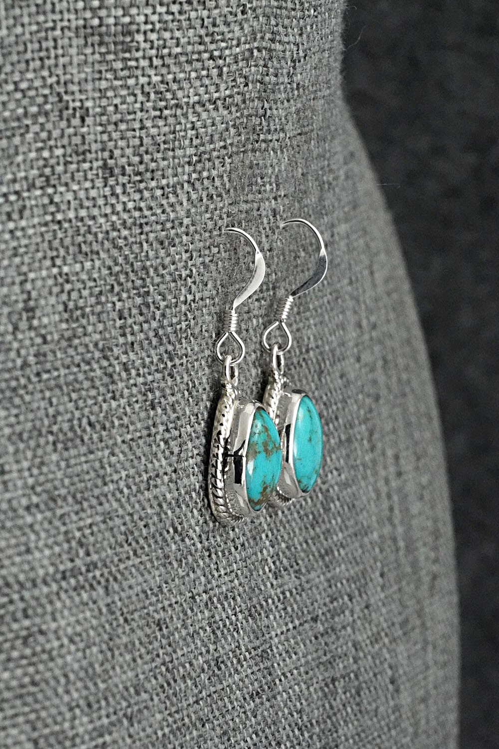 Turquoise & Sterling Silver Earrings - Sharon McCarthy