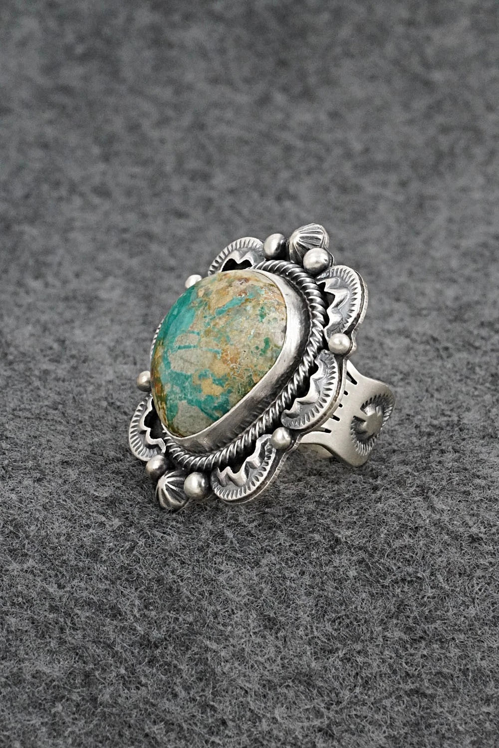 Turquoise & Sterling Silver Ring - Randy Boyd - Size 6.5