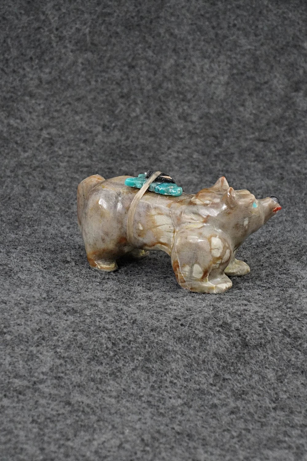 Wolf Zuni Fetish Carving - Freddie Leekya