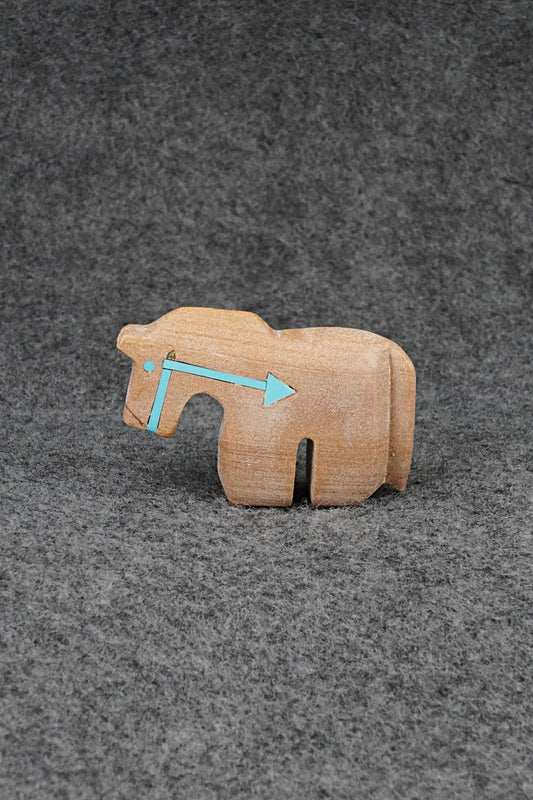 Horse Zuni Fetish Carving - Bernard Laiwakete