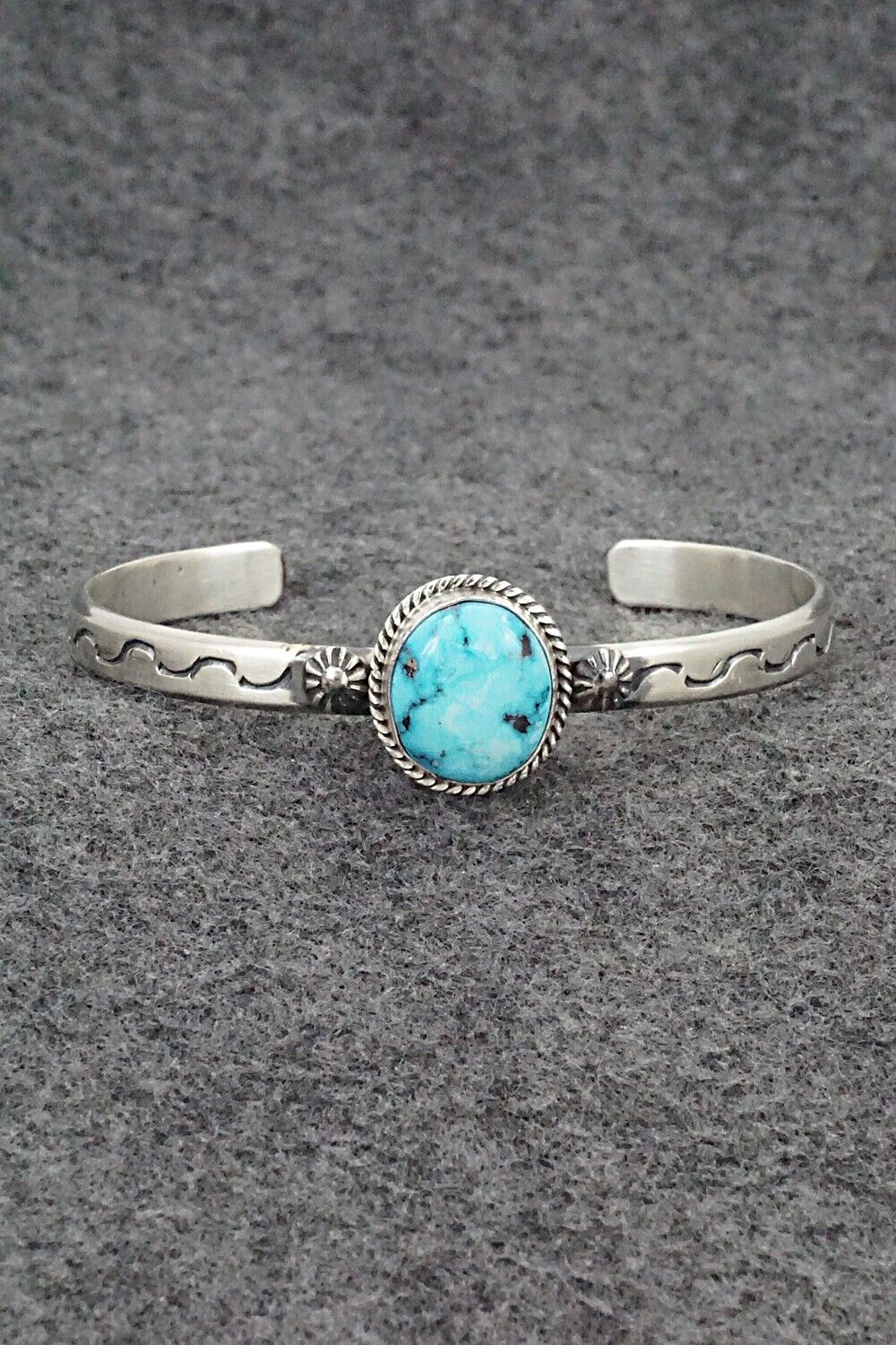 Turquoise & Sterling Silver Bracelet - Samuel Yellowhair