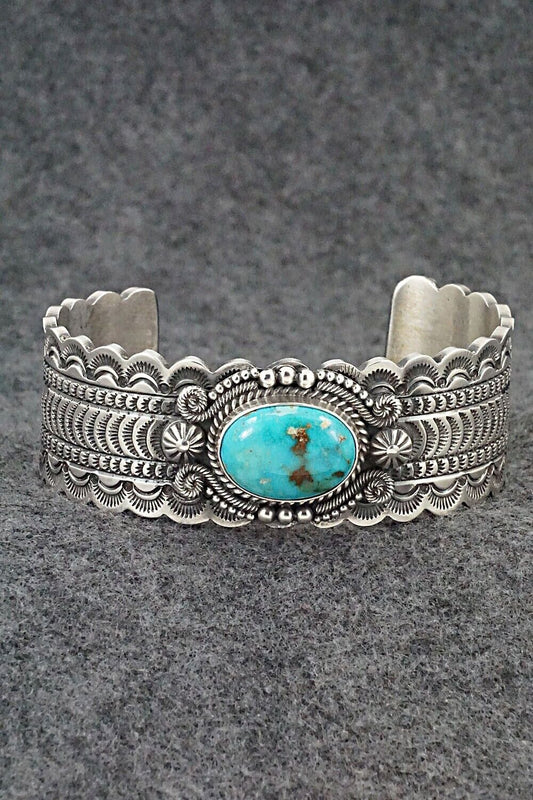 Turquoise & Sterling Silver Bracelet - Michael Calladitto