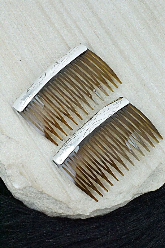 Sterling Silver Hair Combs - Randall Dalgai