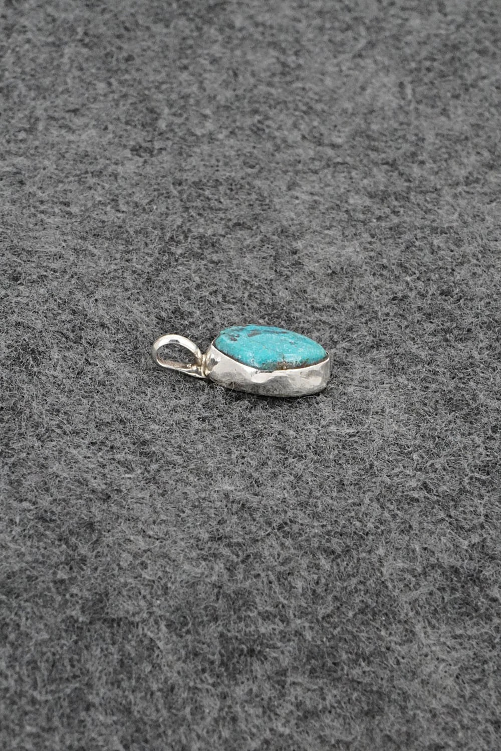 Turquoise & Sterling Silver Pendant - Ernest Hawthorne