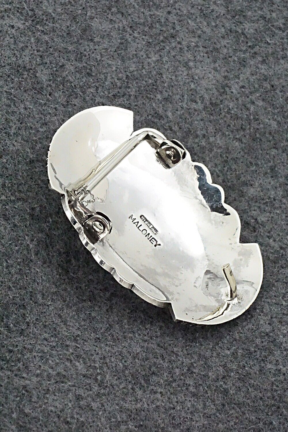 Turquoise & Sterling Silver Belt Buckle - Leonard Maloney