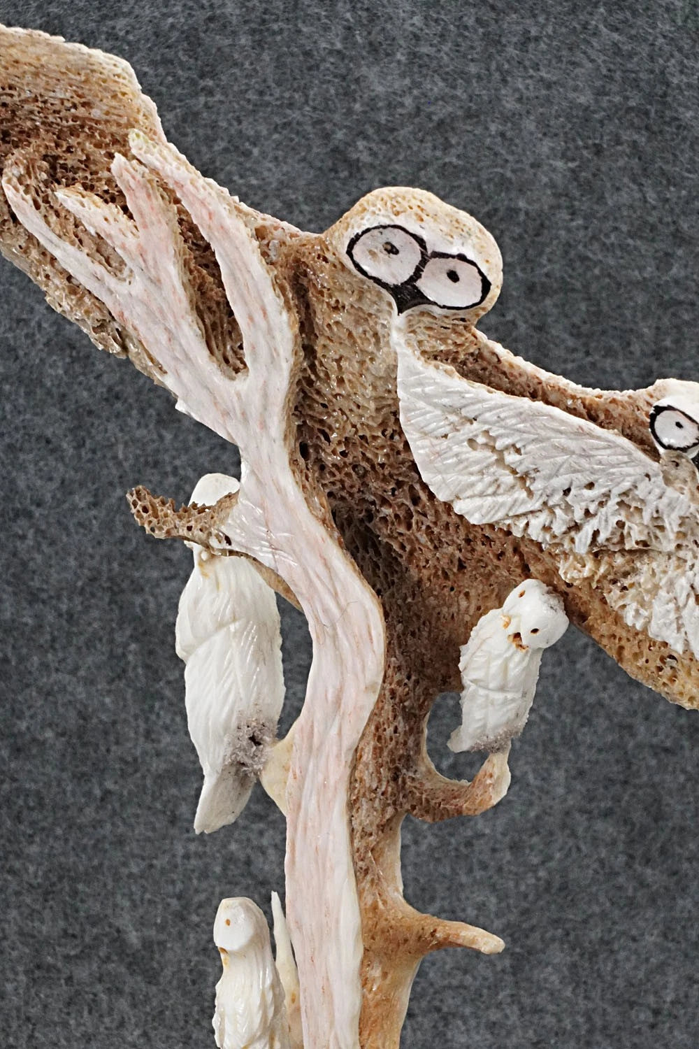 Owls Zuni Fetish Carving - Ruben Najera