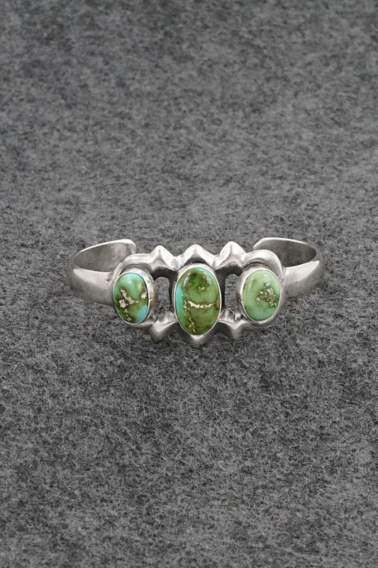 Turquoise & Sterling Silver Bracelet - Eugene Gruber