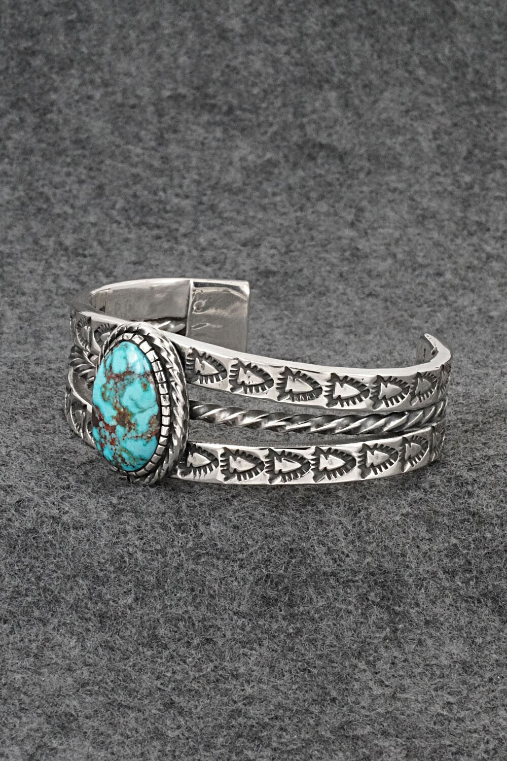 Turquoise and Sterling Silver Bracelet - Roland Dixson