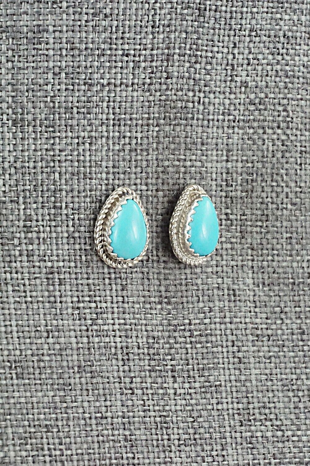 Turquoise & Sterling Silver Earrings - Sally Arviso