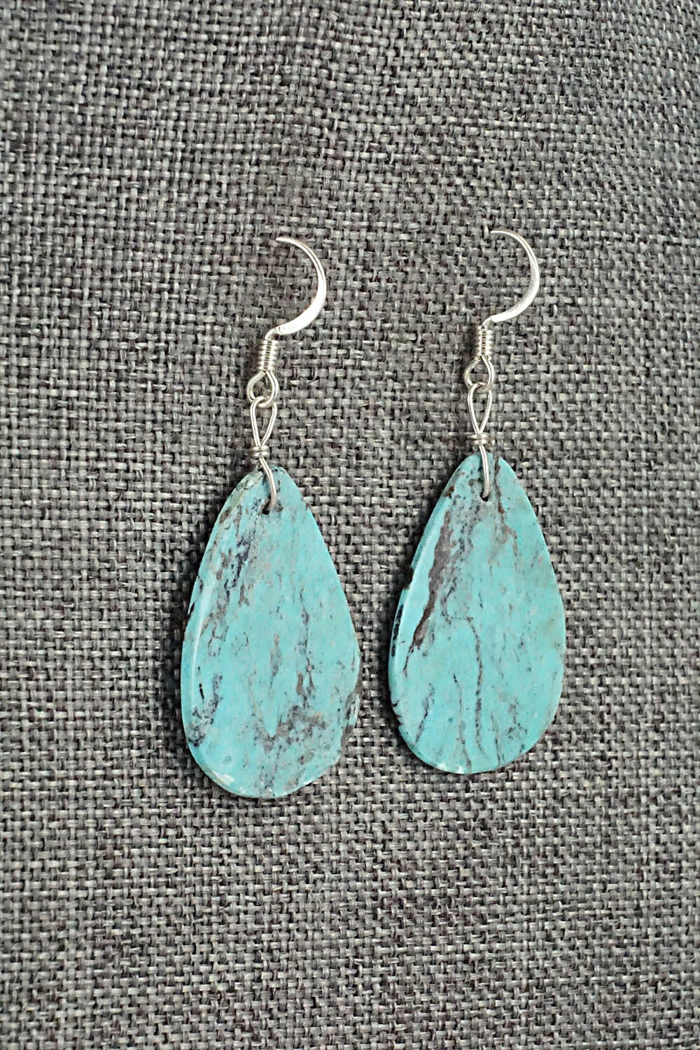 Turquoise & Sterling Silver Earrings - Joe Garcia