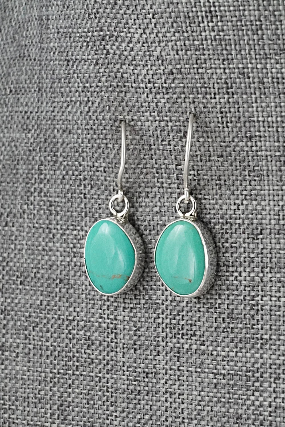 Turquoise & Sterling Silver Earrings - Rosemary Saunders