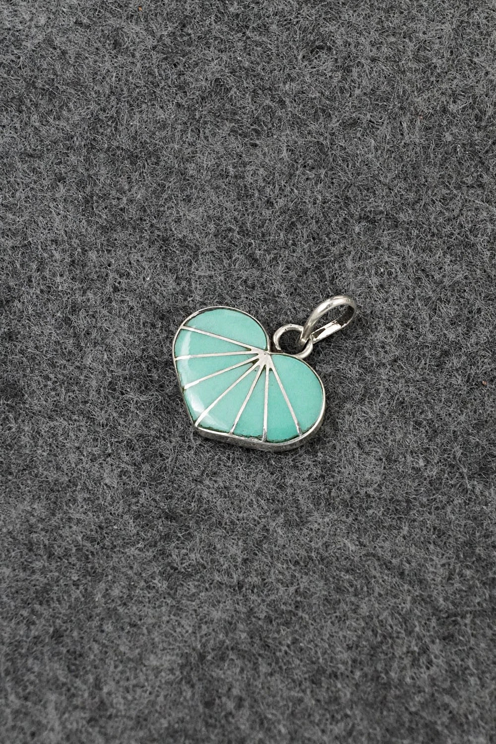 Turquoise and Sterling Silver Pendant - Gina Dosedo
