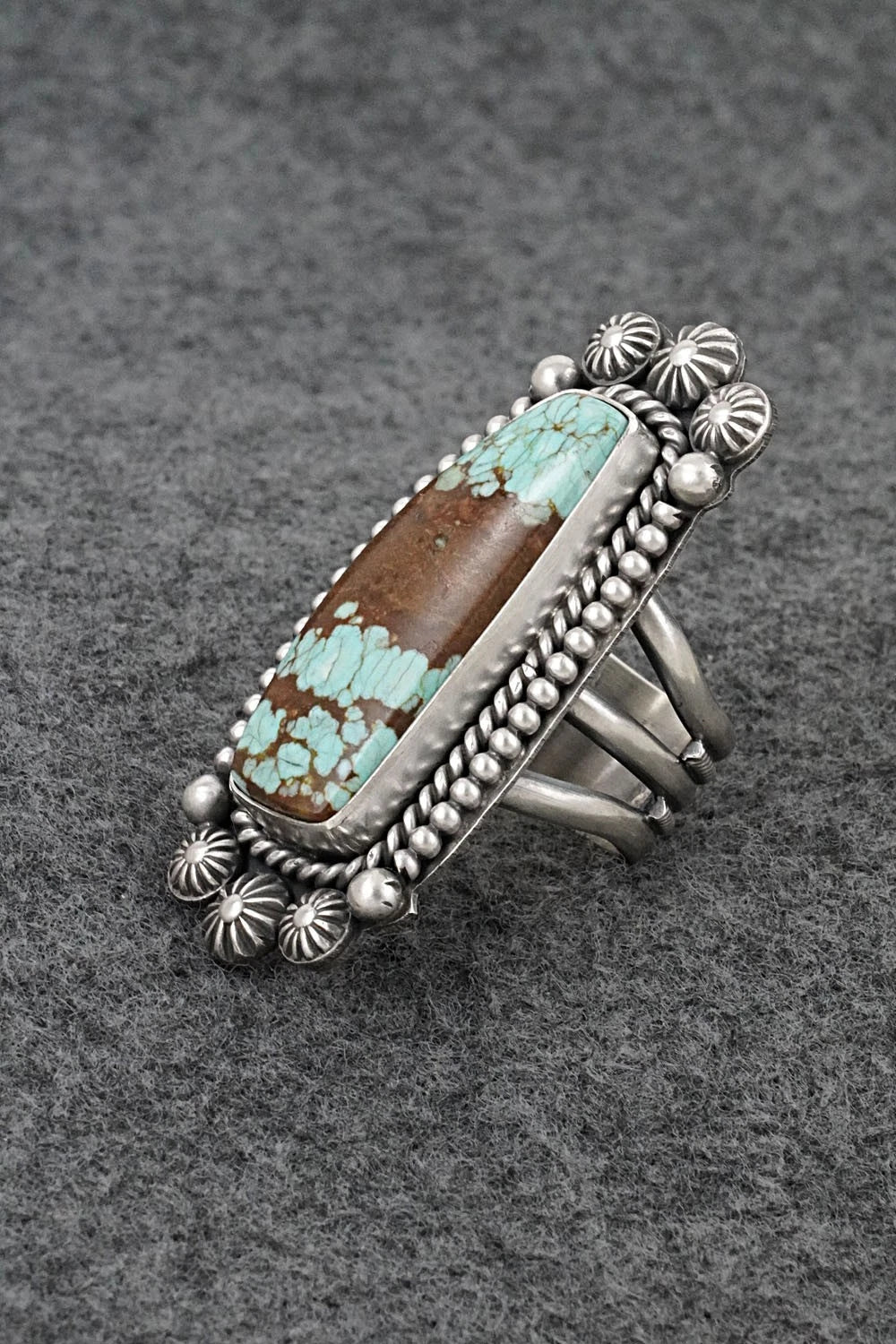 Turquoise & Sterling Silver Ring - Michael Calladitto - Size 9