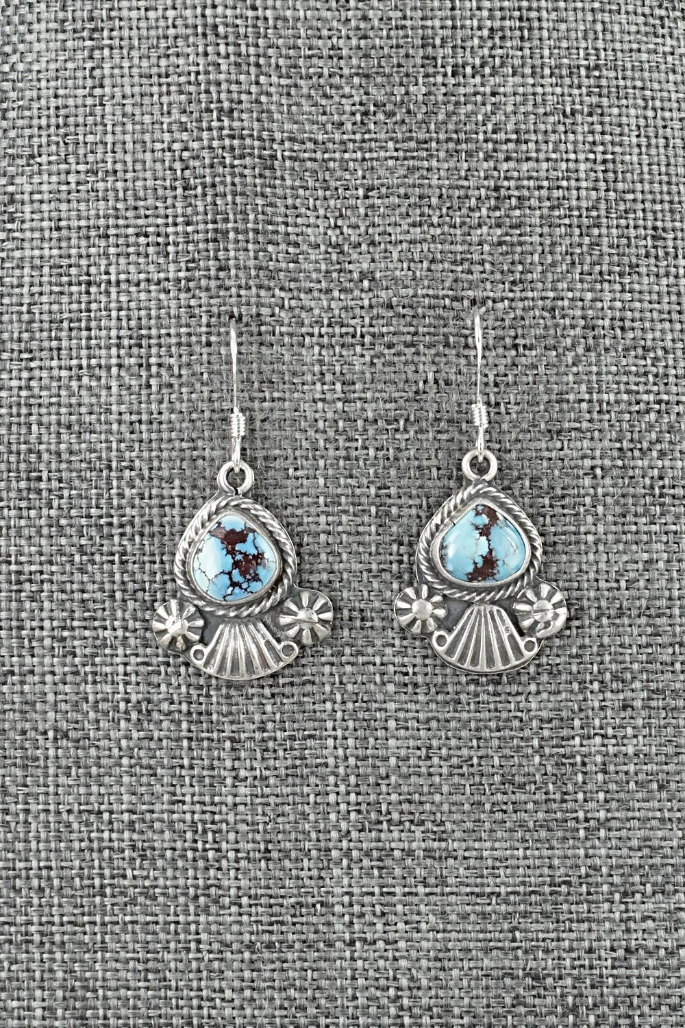 Turquoise & Sterling Silver Earrings - Verley Betone