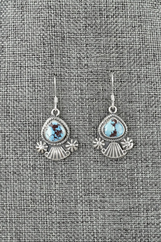 Turquoise & Sterling Silver Earrings - Verley Betone