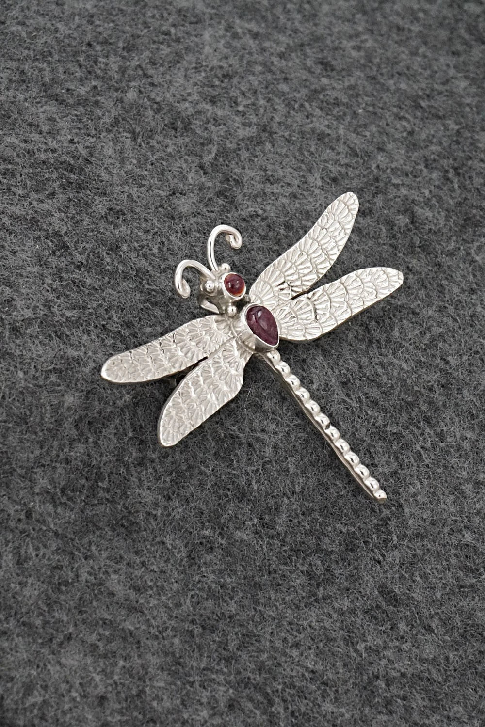 Spiny Oyster & Sterling Silver Pendant/Pin - Lee Charley