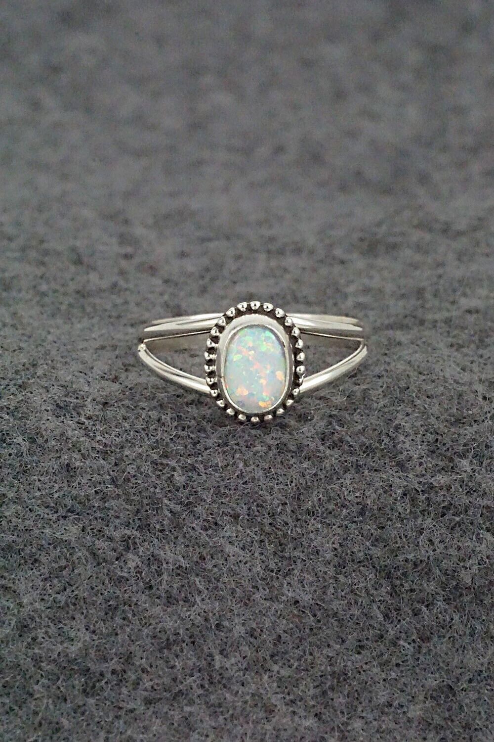 Opalite & Sterling Silver Ring - Jan Mariano - Size 8.5