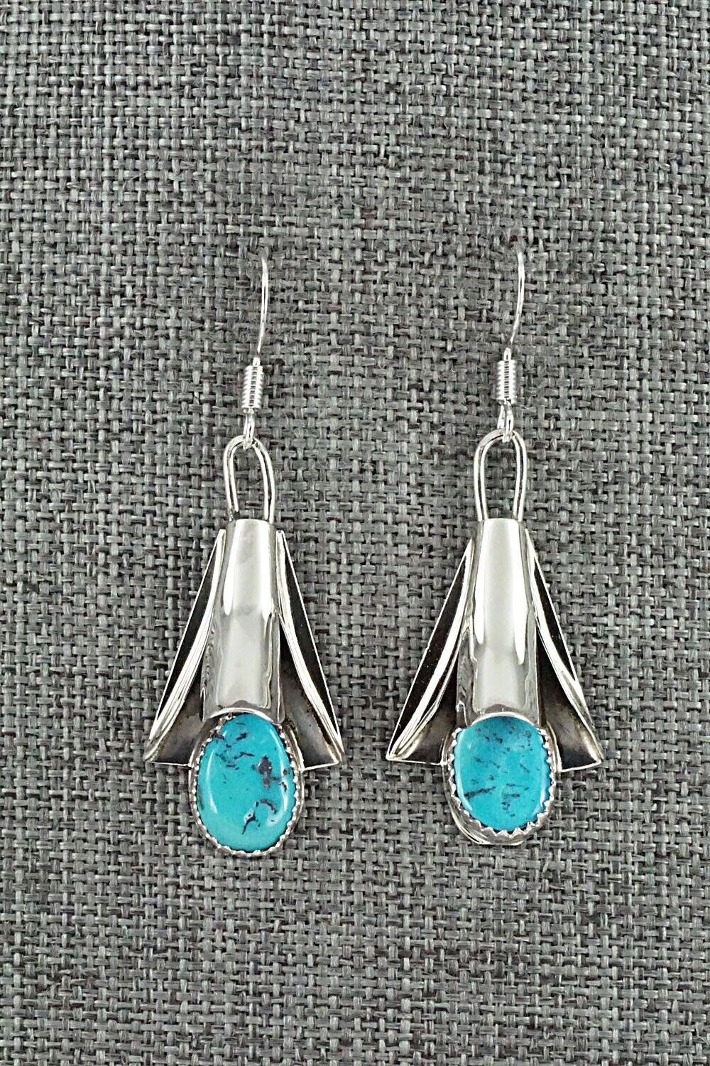 Turquoise & Sterling Silver Squash Blossom Set - Louise Yazzie