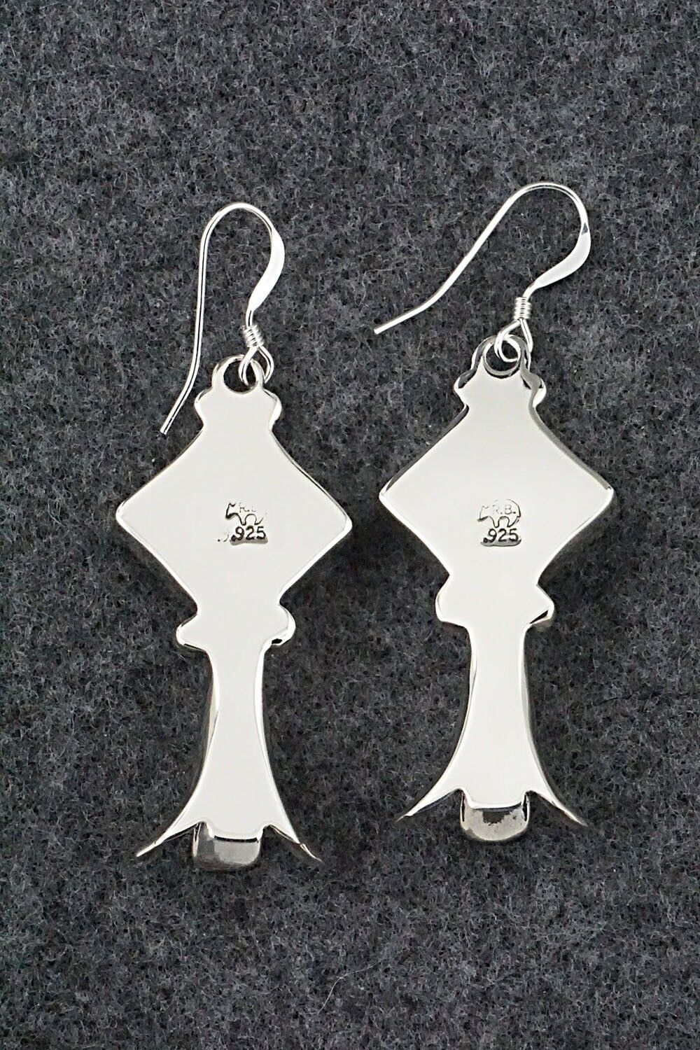 Gaspeite and Sterling Silver Earrings - Suzanna Johnson