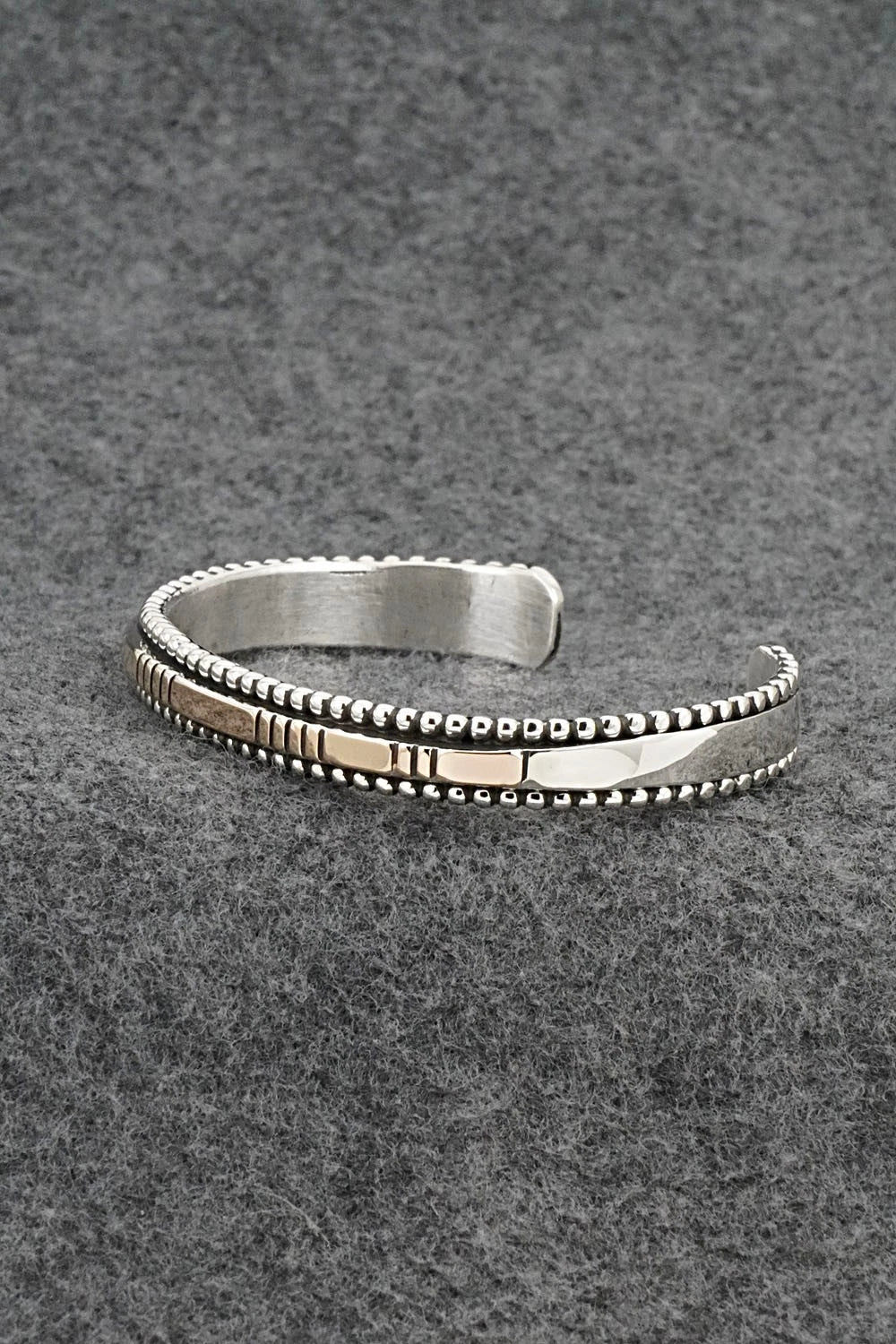 Sterling Silver and 14k Gold Bracelet - Jonathan Nez