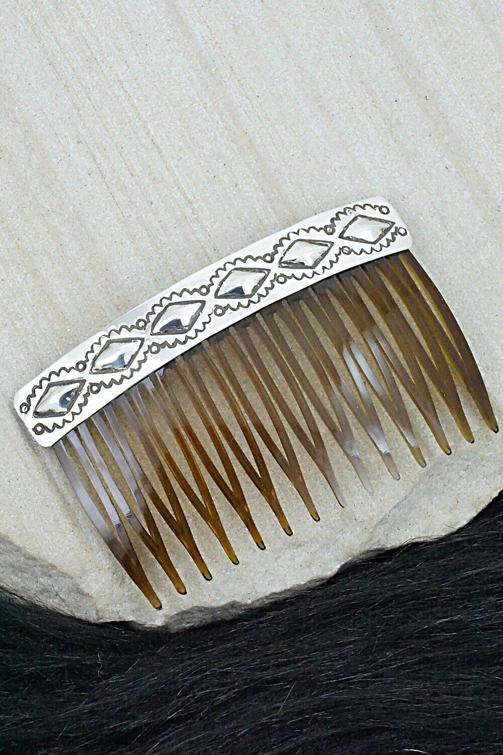 Sterling Silver Hair Combs - Jennie Blackgoat