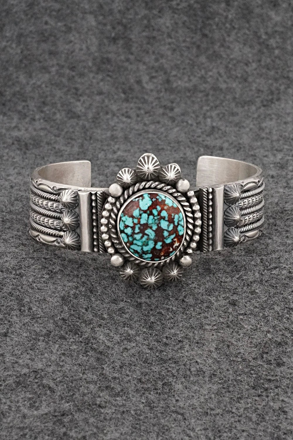 Turquoise & Sterling Silver Bracelet - Michael Calladitto