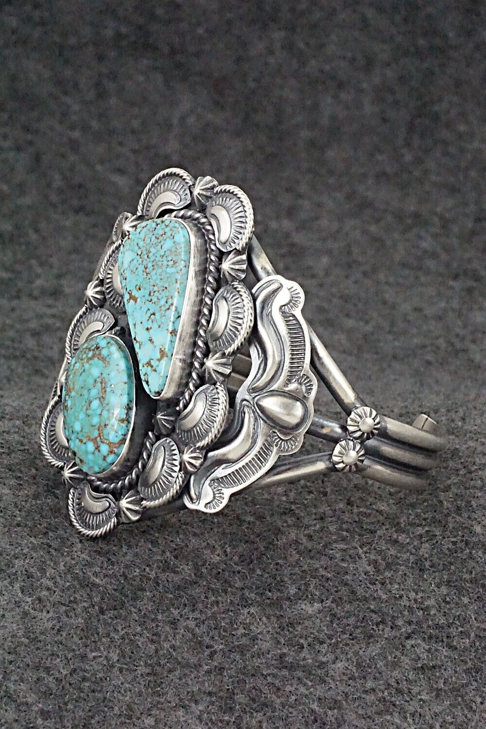 Turquoise & Sterling Silver Bracelet - Raymond Delgarito