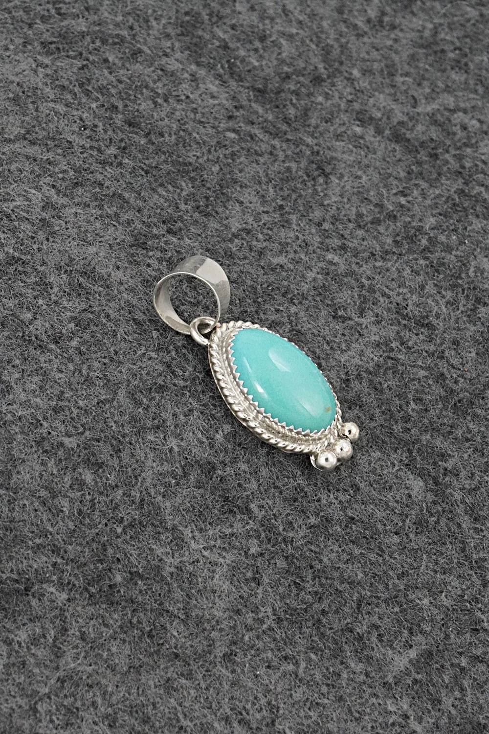 Turquoise & Sterling Silver Pendant - Byron Begay