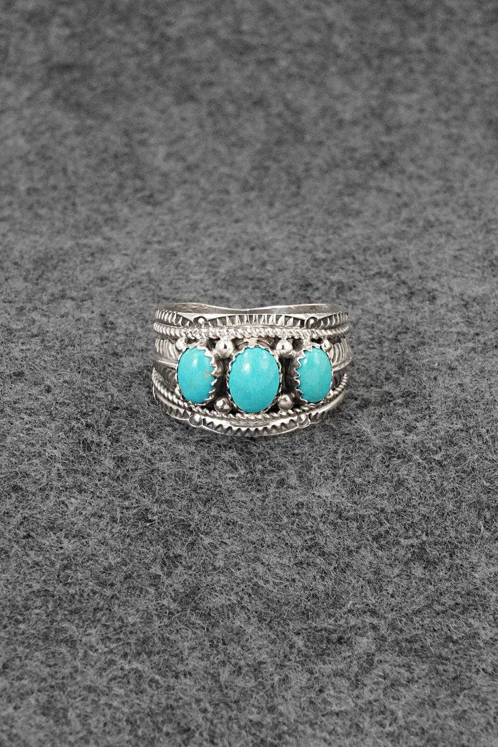 Turquoise & Sterling Silver Ring - Betty Begaye - Size 11
