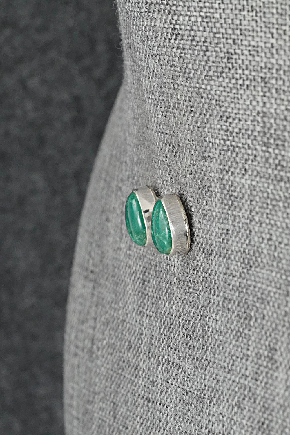 Turquoise & Sterling Silver Earrings - Rosemary Saunders