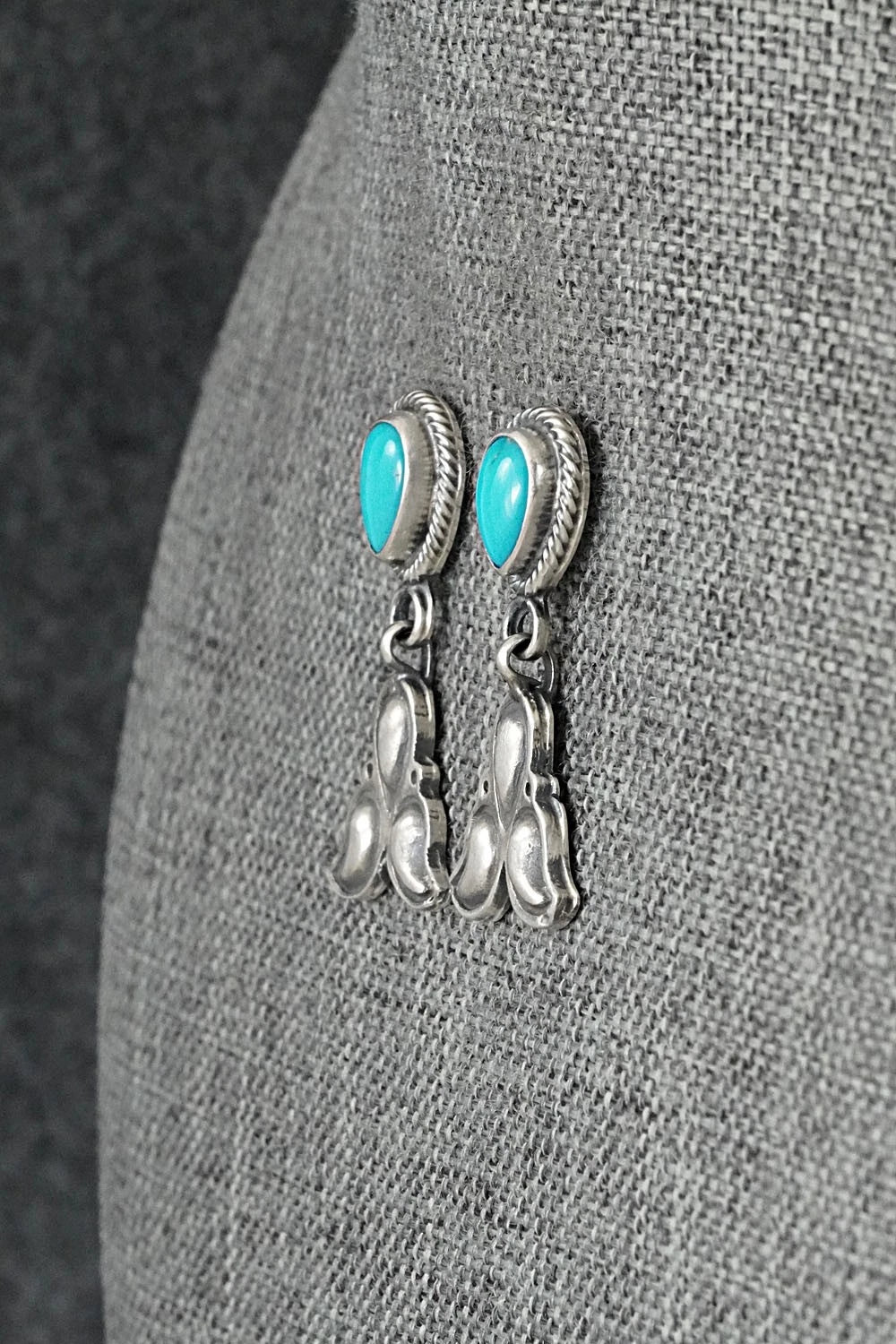 Turquoise & Sterling Silver Earrings - Sharon McCarthy