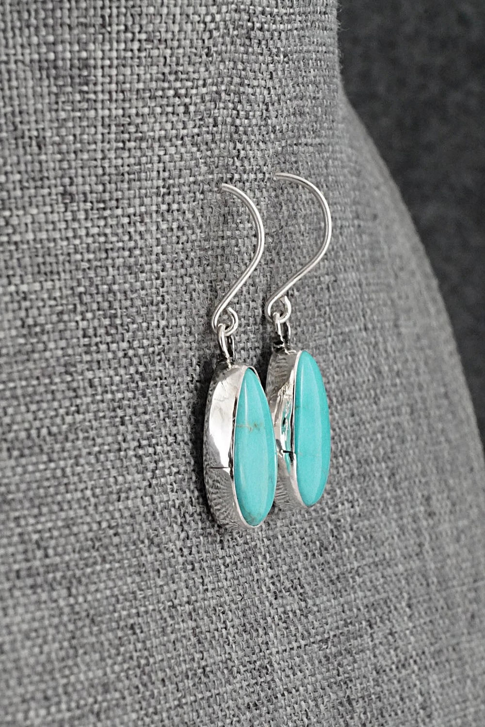 Turquoise & Sterling Silver Earrings - Rosemary Saunders