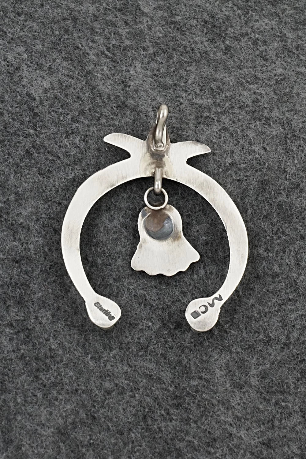 Turquoise and Sterling Silver Pendant - Martha Cayatineto